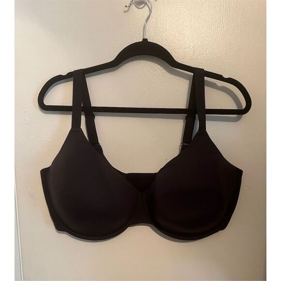 SKIMS Underwire T-Shirt Bra Dark Gray 42DDDD Full-Support Adjustable Straps NWT - Picture 1 of 6